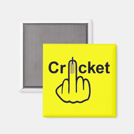 Magnet Cricket Gedreht (Vorderseite/Rückseite)