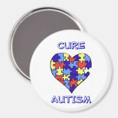 Magnet "Cure Autism" (Vorderseite/Rückseite)