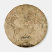 Magnet der antiken Weltkarte (Vorne)