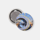 Magnet der astronomischen Uhr in Prag, Orloj /Prah (Vorderseite/Rückseite)