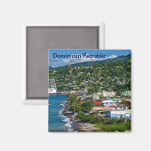 Magnet der Dominikanischen Republik (Vorderseite/Rückseite)