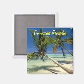 Magnet der Dominikanischen Republik (Vorderseite/Rückseite)