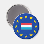 Magnet der Europäischen Gewerkschaft Luxemburg (Vorderseite/Rückseite)