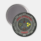 Magnet der Gewerkschaft Mad Scientists (Vorderseite/Rückseite)