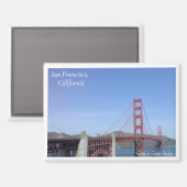 Magnet der Golden Gate Bridge in San Francisco (Vorderseite/Rückseite)