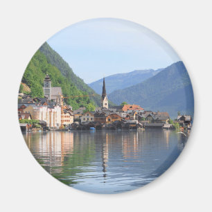 Magnet, der Hallstatt Stadt und See, Österreich Magnet