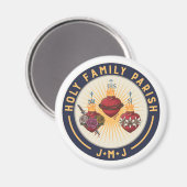 Magnet der Heiligen Familie (Vorderseite/Rückseite)
