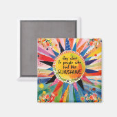 Magnet der inspirierenden und farbenfrohen Freunds (Vorderseite/Rückseite)