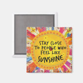 Magnet der inspirierenden und farbenfrohen Freunds (Vorderseite/Rückseite)