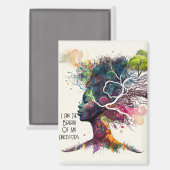 Magnet der inspirierten weiblichen Vorfahren (Vorderseite/Rückseite)