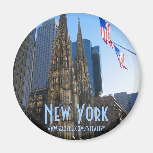 Magnet der Kathedrale von New York City St. Patric (Vorne)
