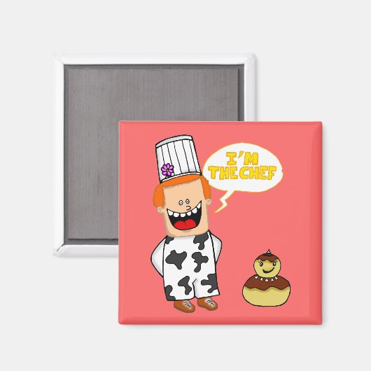 MAGNET "DER KOCH" (Vorderseite/Rückseite)