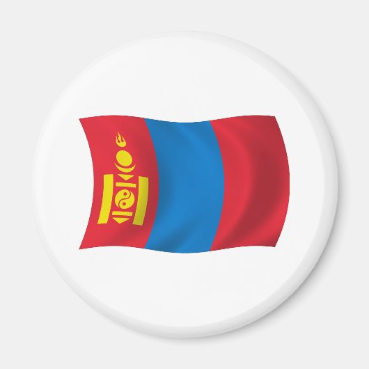Magnet der mongolischen Flagge (Vorne)