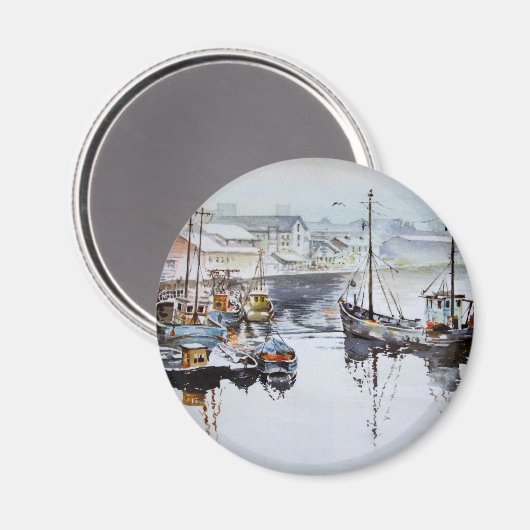 Magnet der Schleppnetzfischer (Vorderseite/Rückseite)