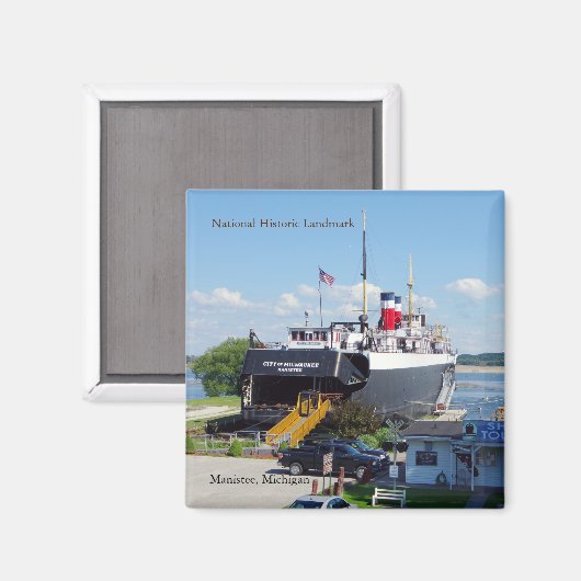 Magnet der Stadt Milwaukee (Vorderseite/Rückseite)