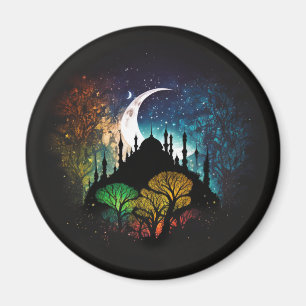 Magnet der surrealen lebendigen islamischen Masjid