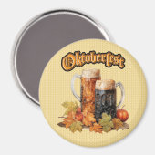 Magnet der Tasse des Oktoberfests (Vorderseite/Rückseite)