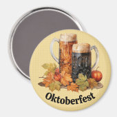 Magnet der Tasse des Oktoberfests (Vorderseite/Rückseite)