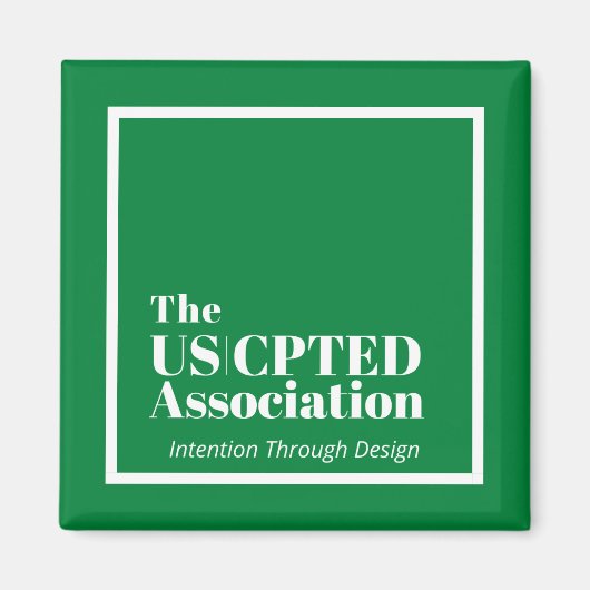 Magnet der US CPTED Association (Vorne)