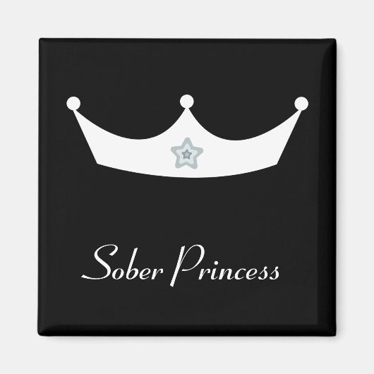 Magnet der weißen Krone Sober Princess (Vorne)