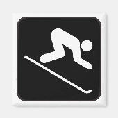 Magnet des abfahrenden Skifahrers (Vorne)