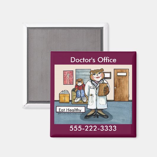 Magnet des Arztes (Vorderseite/Rückseite)