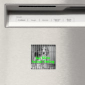 Magnet des Beagle "Nein zu Tierversuchen" (In Situ (Geschirrspüler))