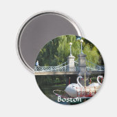 Magnet des Boston Public Garden (Vorderseite/Rückseite)