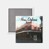 Magnet des französischen Viertels New Orleans Loui (Vorderseite/Rückseite)