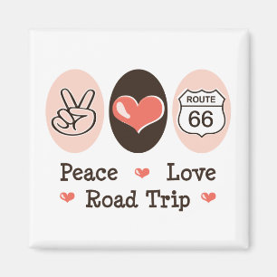 Magnet des FriedensLiebe-Straßen-Reise-Weg-66