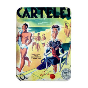 Magnet des Kühlschranks Kuba Vintage Revista