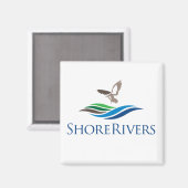 Magnet des Kühlschranks ShoreRivers (Vorderseite/Rückseite)