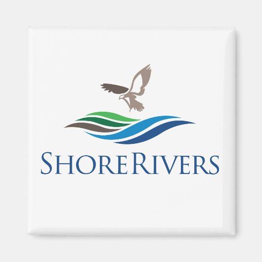 Magnet des Kühlschranks ShoreRivers (Vorne)