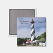 Magnet des Leuchtturms St. Augustine (Vorderseite/Rückseite)