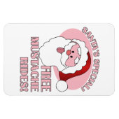 Magnet des Mustache des Weihnachtsmannes (Horizontal)