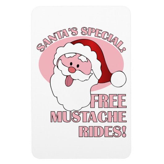 Magnet des Mustache des Weihnachtsmannes (Vertikal)