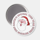 Magnet des Mustache des Weihnachtsmannes (Vorderseite/Rückseite)