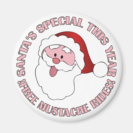 Magnet des Mustache des Weihnachtsmannes (Vorne)