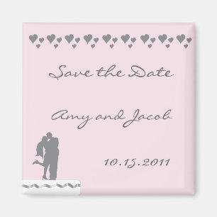 Magnet des Paarkuchen-Deckels Save the Date