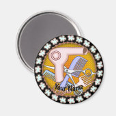Magnet des Schönheitssalons (Vorderseite/Rückseite)