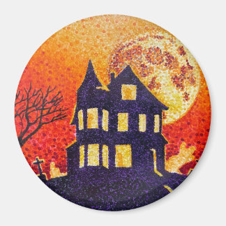 Magnet des Spuk Hauspointillismus