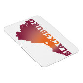 Magnet des Staat Blacksburg Virginia (Rechte Seite)