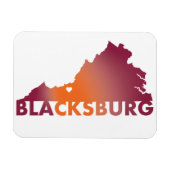 Magnet des Staat Blacksburg Virginia (Horizontal)