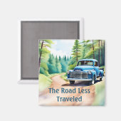 Magnet - Die Straße weniger gereist (Vorderseite/Rückseite)