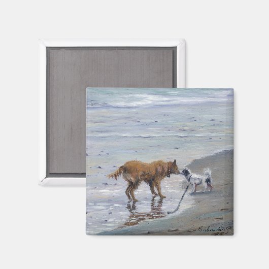 Magnet "Doggy Kisses" (Vorderseite/Rückseite)