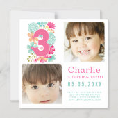 MAGNET Drittes 3. Geburtstag Party Foto (Vorderseite)