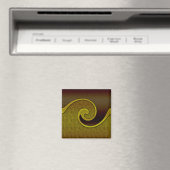 Magnet Dunkelbraun Swirl Gold, Matches Set (In Situ (Geschirrspüler))