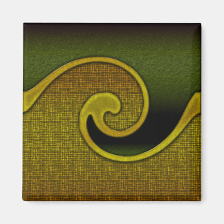 Magnet dunkelgrüner Jäger Swirl Gold, Match Set