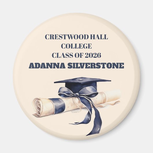 Magnet-Editable Graduation Keepsake Magnet (Vorne)