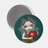 Magnet "Ein gebrochenes Herz bestechen" (Vorderseite/Rückseite)